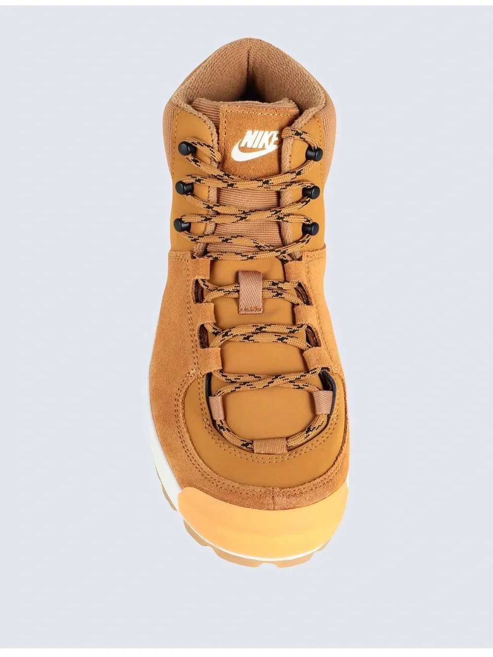 NIKE leather CITY CLASSIC high tops sneakers booties, wheat / white color